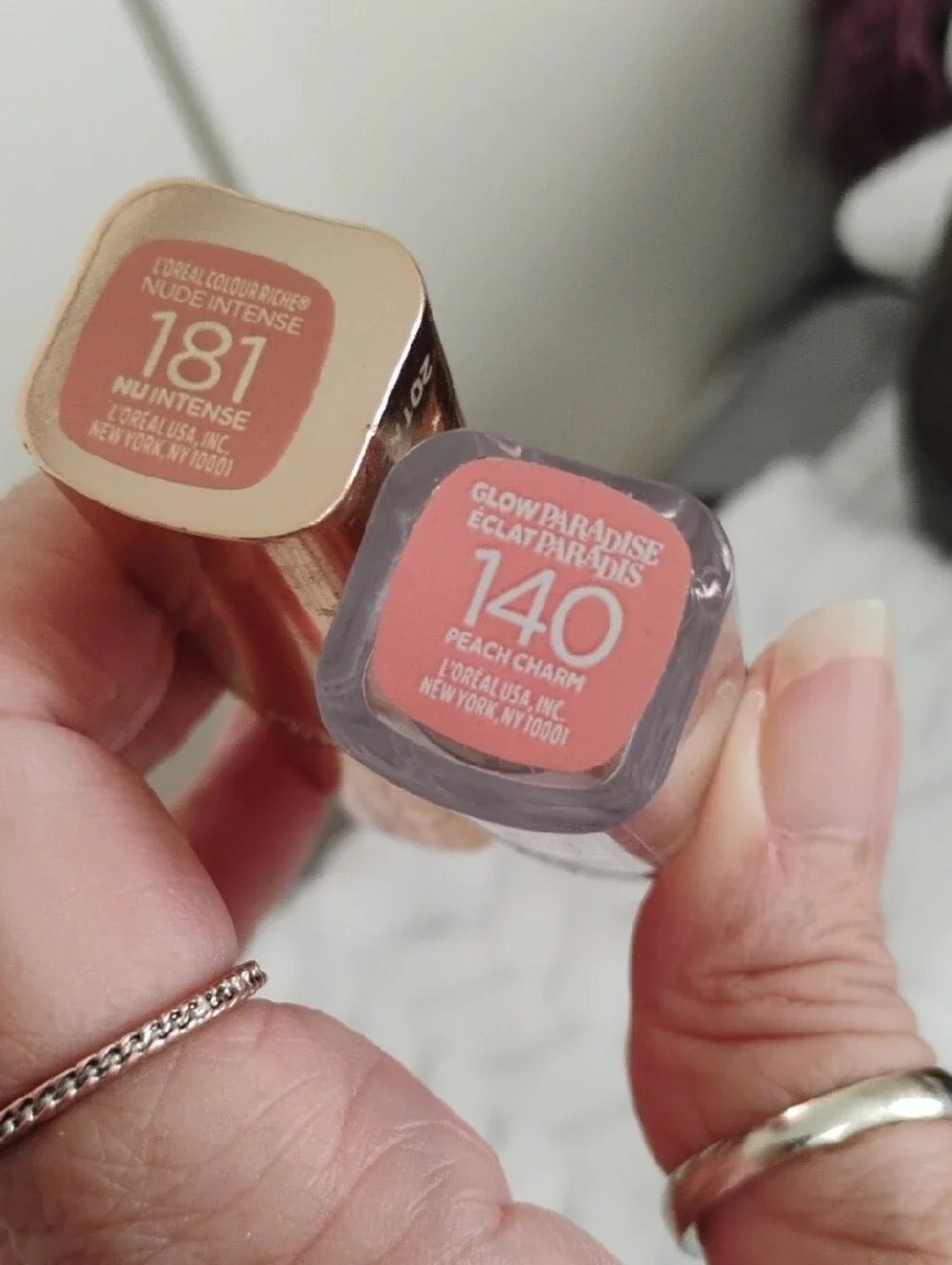 L'Oréal Paris Metallic Lipstick Duo — Rose Gold & Gold